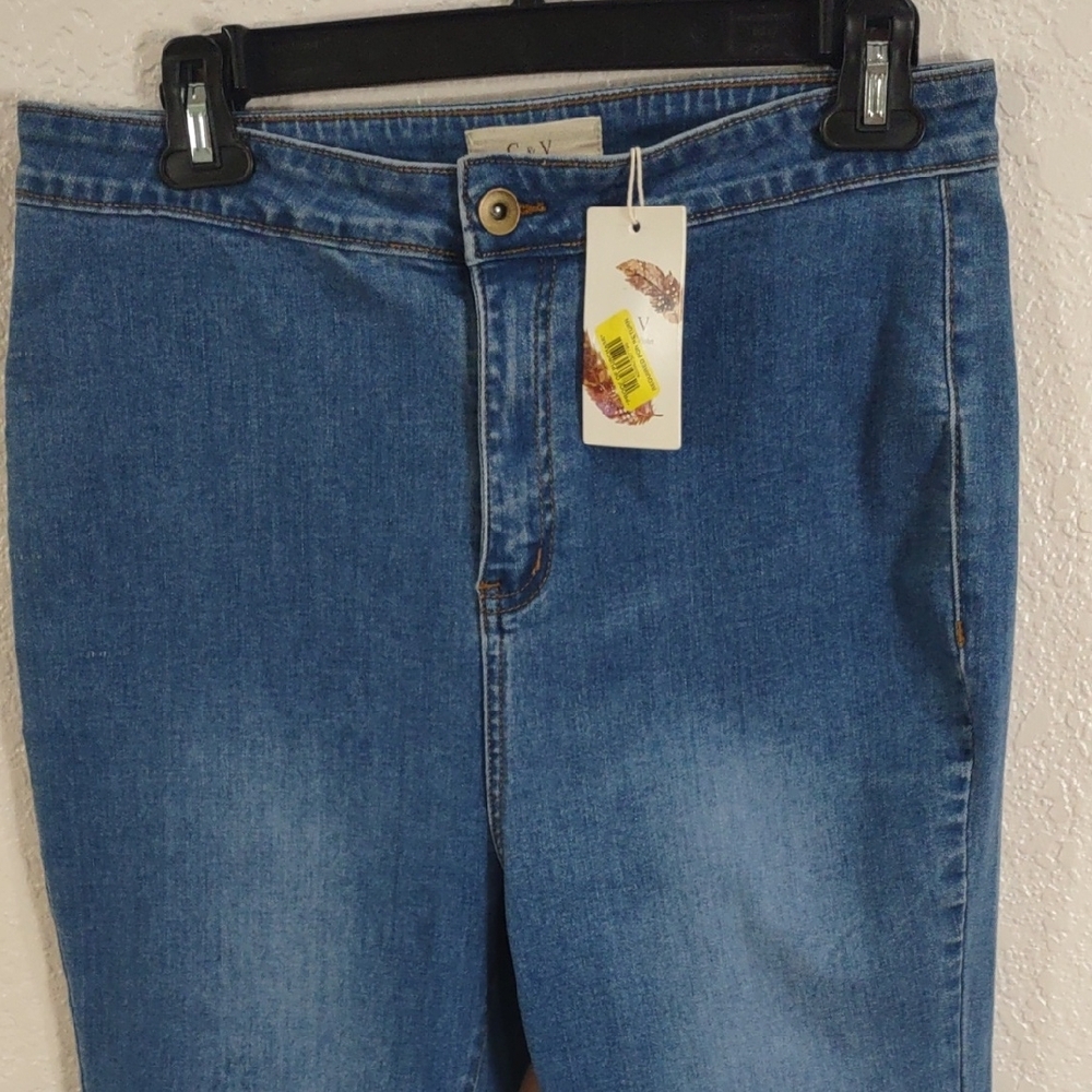 Chelsea & Violet, Size 31,Blue Flared Women's Jeans - Picture 3 of 17